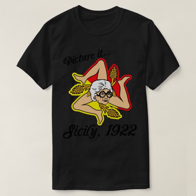 Camiseta Imagem Sophia Sicily Flag (Frente do Design)