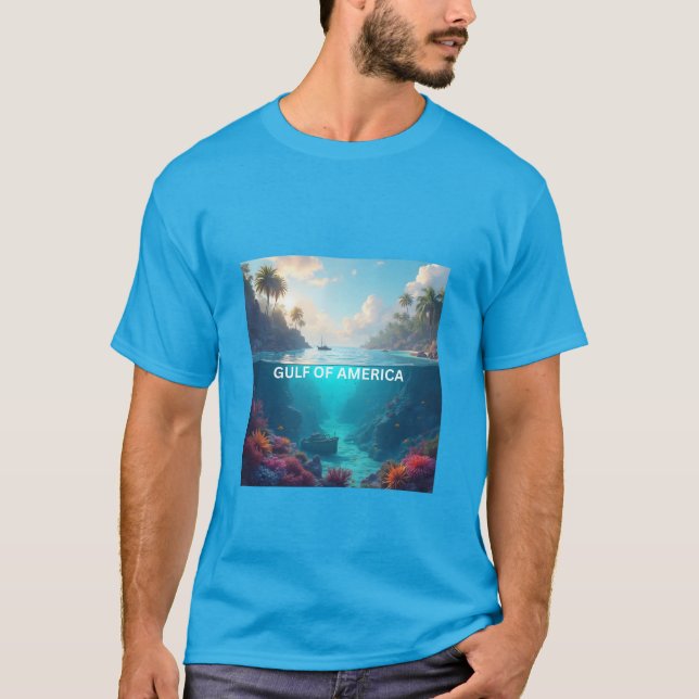 Camiseta Imagem submarina do Golfo da América (Frente)