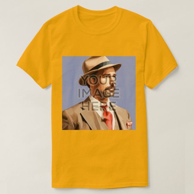 Camiseta Imagens ao quadrado personalizadas personalizadas  (Frente do Design)