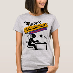 Camiseta imagens assustadoras de halloween felizes