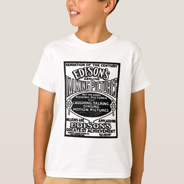 Camiseta Imagens de fala 1913 de Edison (Frente)