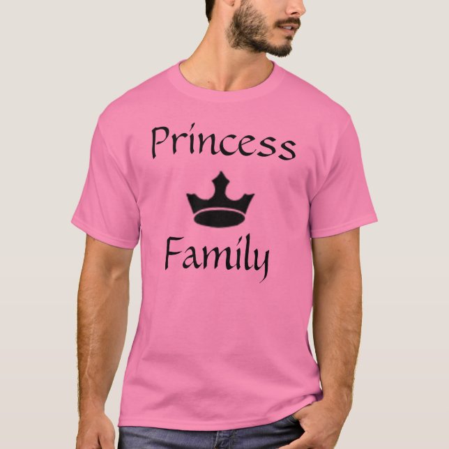 Camiseta imagens, princesa Família (Frente)