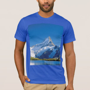 Camiseta Imagens suíças - lago glacial