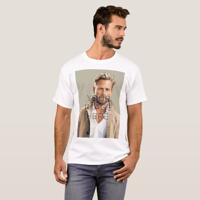 Camiseta Imagens verticais personalizadas personalizadas do (Frente Completa)