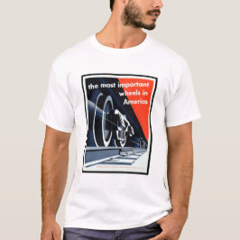 Camiseta Imagens Vintage Impressas do Comboio Imagem Estéti