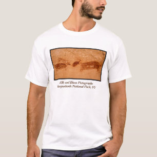Camiseta Images gráficas dos alces e do bisonte da garganta
