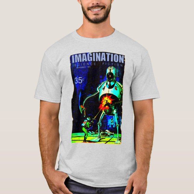 Camiseta IMAGINAÇÃO: Ciência Ficção Púbica Cômica (Frente)