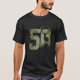Camiseta Imaginário veado para caçador 50º aniversário ou a