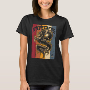 Camiseta Imagine Dragão Legal Retro Dragão Chinês Vintage