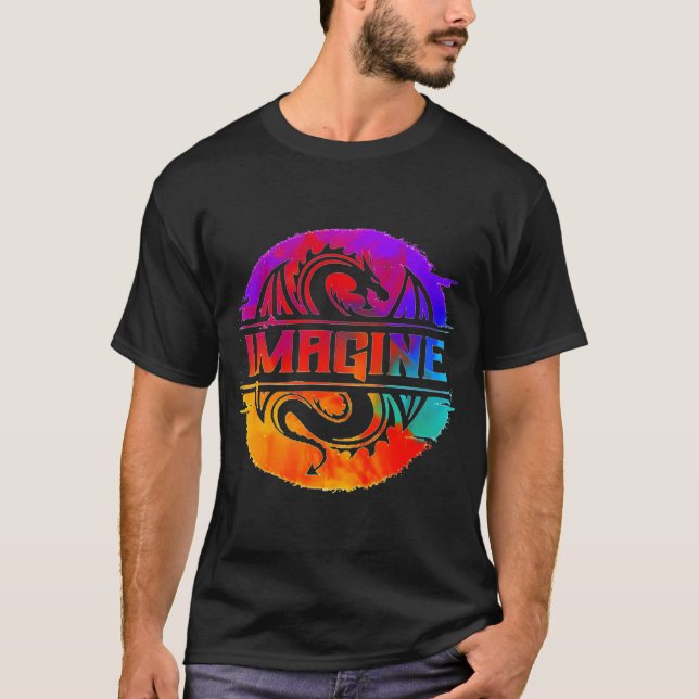 Camiseta Imagine-Dragons a cores (Frente)