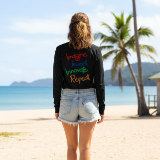 Camiseta "Imagine, invente, inove, repita"