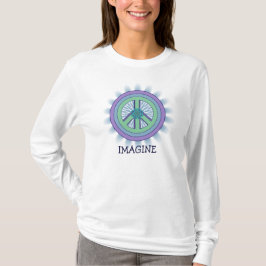 Camiseta Imagine o t-shirt de Lotus da paz