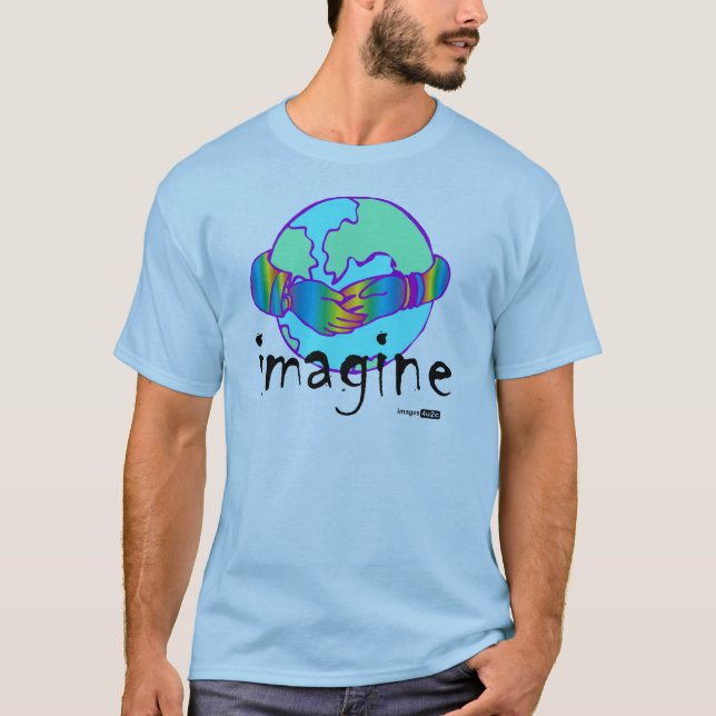 Camiseta imagine paz mundial (Frente)