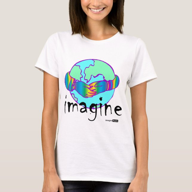 Camiseta imagine paz mundial (Frente)