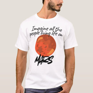 Camiseta Imagine Todas as Pessoas Vivendo .