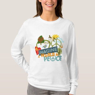 Camiseta Imagine um mundo na paz