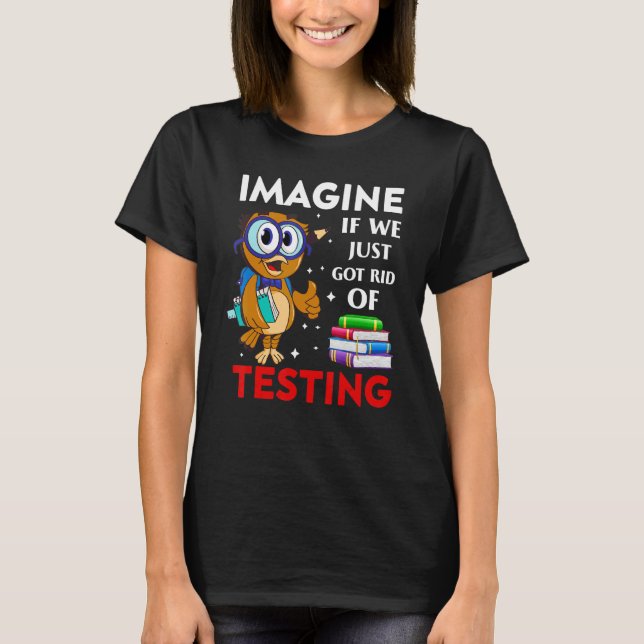 Camiseta Imaginem Se Acabássemos De Testar Livros (Frente)