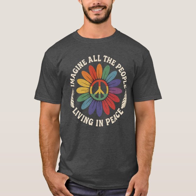 CAMISETA IMAGINEM TODAS AS PESSOAS QUE VIVEM NA PAZ (Frente)