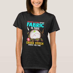 Camiseta Imaginem Um Mundo Onde O Tecido É Gratuito