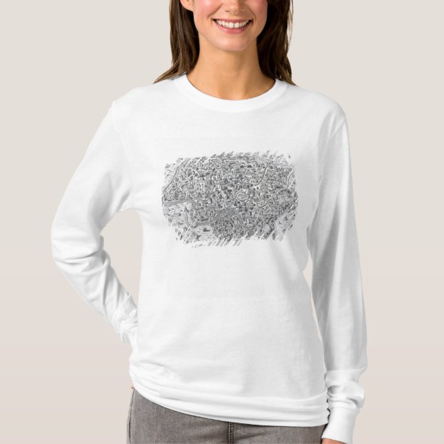 Camiseta Imago de Antiquae Urbis Perfecta, mapa de Roma (Frente)