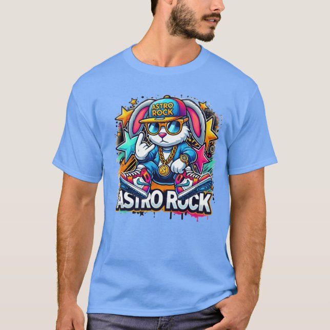 Camiseta IMG 4968 Astro Rock bunny retro (Frente)