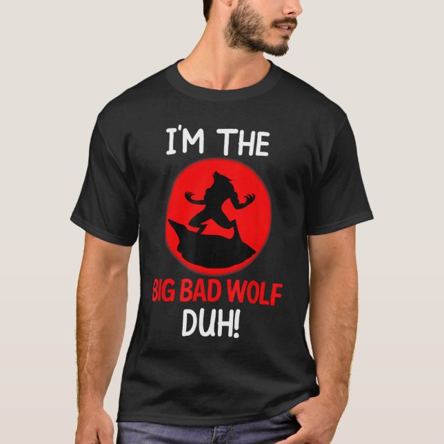 Camiseta Imhe Bad Wolf Duh Costume Funny DIY Halloween Part (Frente)