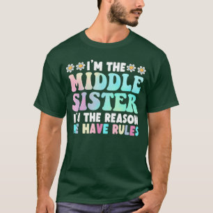 Camiseta Imhe Irmã do Meio Imhe Razão pela qual Temos Regra