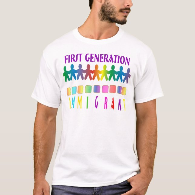 Camiseta Imigrante da primeira geração (Frente)