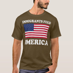Camiseta Imigrantes alimentam os EUA