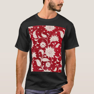 Camiseta Imitação da porcelana chinesa: pintura floral