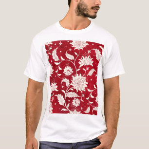 Camiseta Imitação da porcelana chinesa: pintura floral