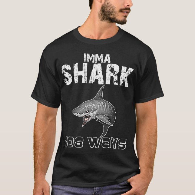 CAMISETA IMMA SHARK/AIM ALTAMENTE BRANCO (Frente)