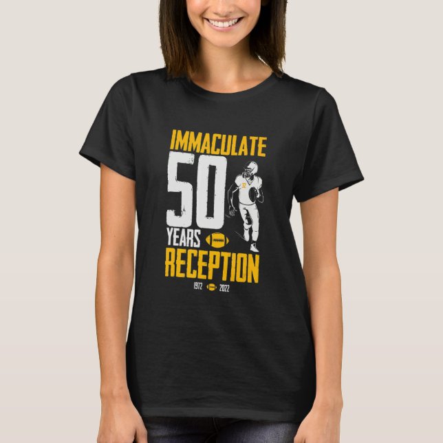 Camiseta Immaculate 50 Years Reception Pittsburgh Him Her M (Frente)