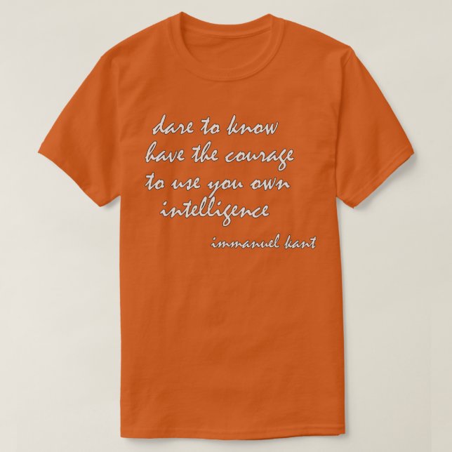 Camiseta Immanuel Kant Cote Mistral Tipo 1 (Frente do Design)