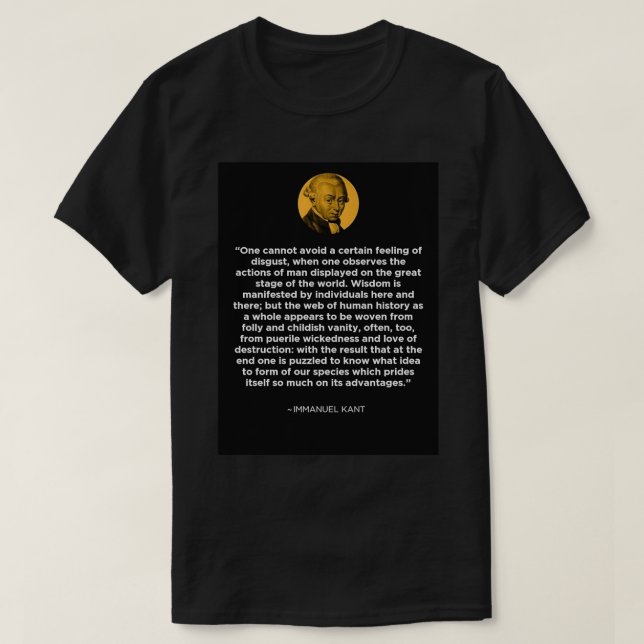 Camiseta Immanuel Kant Quotes 2 (Frente do Design)
