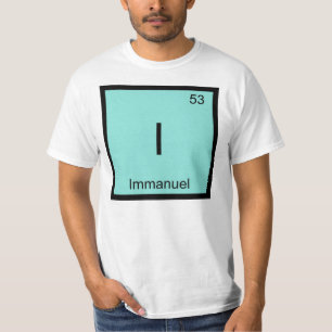 Camiseta Immanuel Nome Química Elemento Tabela Periódica