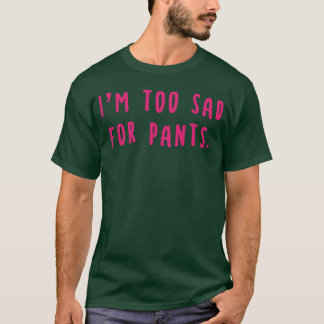 Camiseta Imoo Triste Para Calças Rosa Família 70s