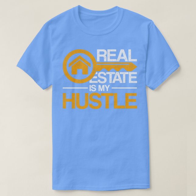 Camiseta Imóveis É Meu Agente Imobiliário Engraçado Hustle (Frente do Design)
