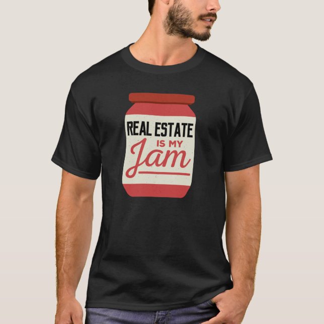 Camiseta Imóveis Engraçados é minha geleia (Frente)