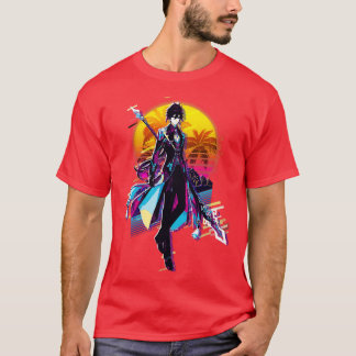 Camiseta Impacto de Zhongli Genshin