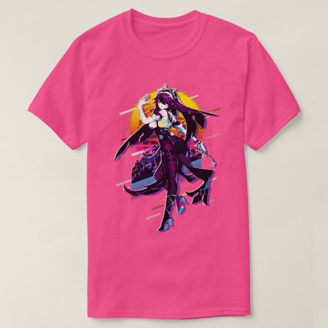 Camiseta Impacto do Rosalia Genshin (Frente do Design)