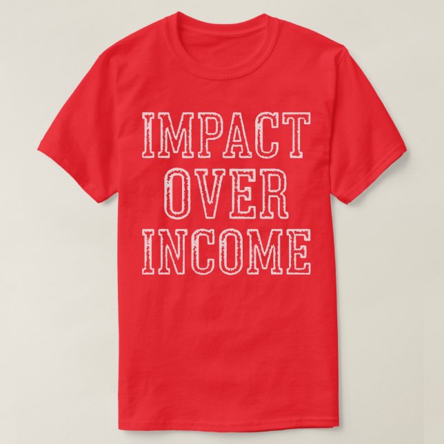 Camiseta Impacto sobre o rendimento (Frente do Design)