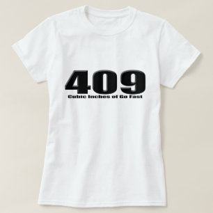 Camiseta impala grande do bloco da polegada 409 cúbica