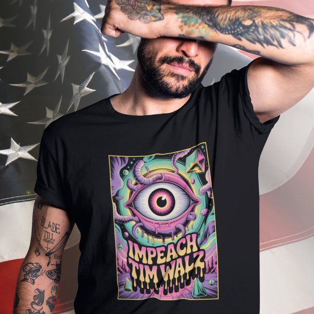 Camiseta Impeachment de Tim Walz Centro de Aprendizado de Q (Criador carregado)