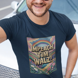 Camiseta Impeachment de Tim Walz por Fraude no Cuidado Infa