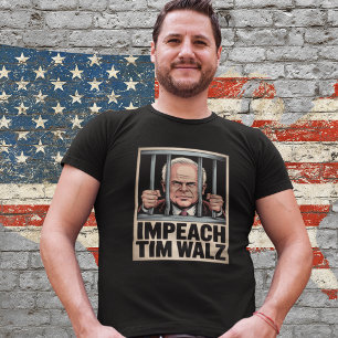 Camiseta Impeachment de Tim Walz por Fraude no Cuidado Infa
