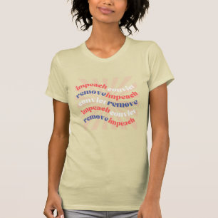 Camiseta impeachment retro creme