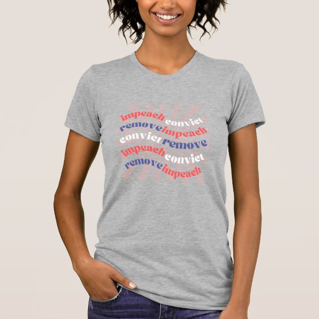 Camiseta impeachment retro h cinza (Frente)