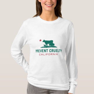 Camiseta Impeça o t-shirt longo das mulheres de CA da