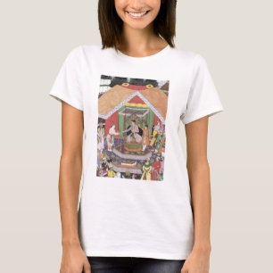 Camiseta Imperador Akbar (r.1556-1605) entertained por seu